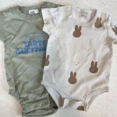 プティマイン ペアマノン 70cm ロンパース 2枚セット