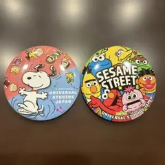 USJ スヌーピー セサミストリート バッジセット