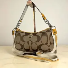 美品　COACH コーチ F15231 シグネチャー ハンドバッグ　9