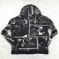 美品◎adidas アディダス グラフィックスウェットパーカー パトリックカイル