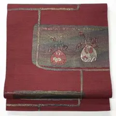 V1886 ●高級 正絹 本場筑前博多織 松葉仕立て 名古屋帯