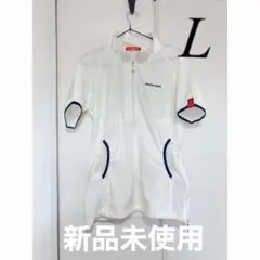 新品　未使用　マリ・クレール 半袖 ゴルフジャケット L ホワイト