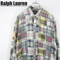 希少◇Ralph Lauren BLAIRE パッチワーク半袖シャツ 1933 - メルカリ