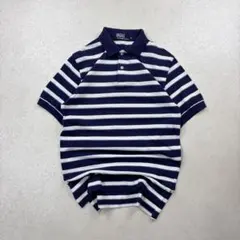 Polo by Ralph Lauren ボーダーポロシャツ ネイビー 古着