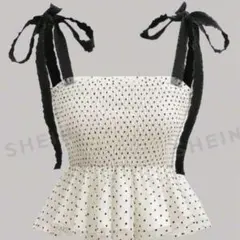 ドット柄 ビスチェ ベスト キャミソール