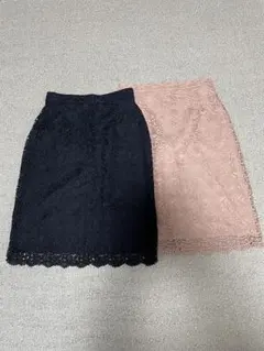 ユニクロ レーススカート 2枚セット