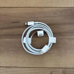 ホワイト Lightning to USB Type-C充電ケーブル 約1m
