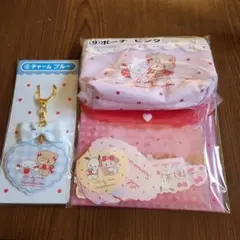 サンリオキャラクターズ当たりくじ ポーチ チャーム ステッカーセット