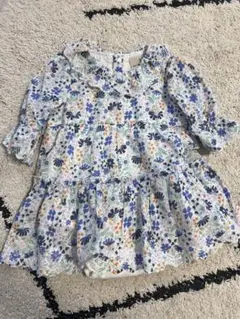 新品未使用　petitmain 花柄 ベビーワンピース ロンパースのサムネイル