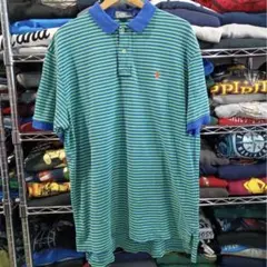 ポロバイラルフローレン ボーダー ポロシャツ 半袖