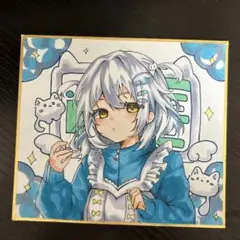 か*し様 オリジナル手描きイラスト/コピック/色紙