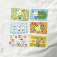 【平成レトロ】ウサハナ フレークシール 6枚