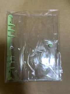 リングファイル グリーン A5 6穴 シール帳 カード コレクション