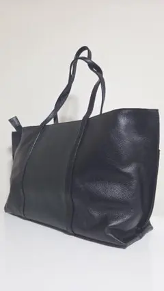 HushTug トートバッグ レザー ブラック - メルカリ