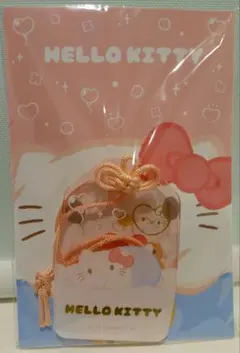 サンリオキャラクターズ　福福お守り風アクリルキーホルダー　ハローキティ