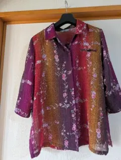 BONANZA 昭和レトロ☆レディーストップス長袖日本製新品未使用婦人服 