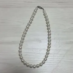 パールネックレス　大粒　フェイクパールネックレス