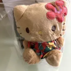 ハローキティ ハワイアンホーストコラボマスコットホルダー