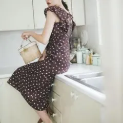 JILL STUART ブラッシュポルカドットワンピース 水玉 Mサイズ