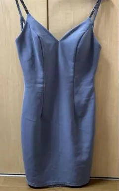 [Angel-R] オープンバックキャミソールビジューデザインタイトミニドレス