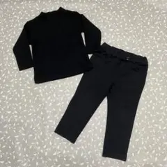 トップス　パンツ　2セット　ブラック　90〜95㎝