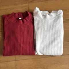 UNIQLOユニクロ2枚セット150 ハイネックストレッチフリース 【子供服】