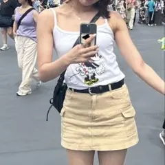 ディズニー プリント Tシャツ タンクトップ ミニーマウス