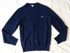 Lacoste ラコステ　カーディガン　XS　紺　ネイビー　ニット セーター