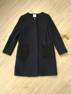 KUMIKYOKU ネイビー ロングコート