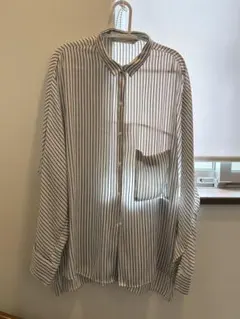 ZARA ストライプ柄 長袖シャツ