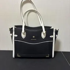サマンサベガ　ブラック/ホワイト　トートバック