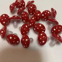 きのこビーズ　20個