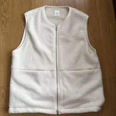 OUTDOOR ホワイト フリースベスト F