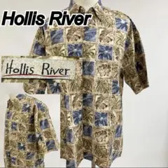 vintage 90's 半袖 アロハシャツ 柄シャツ 花柄 総柄 XL