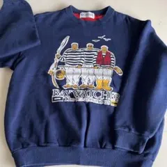 Bay Watcher ネイビー トレーナー M ビンテージ