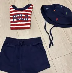 ★ほぼ未使用★ラルフローレン　Tシャツ　短パン　帽子セット　箱付き★のサムネイル