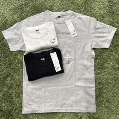 ★新品未使用★UNIQLO コットンTシャツ×3 定番色セット M・L