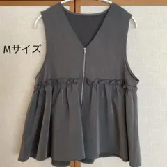 しまむら mysa closet 田中里奈 ジップペプラムベスト M