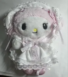ロリータ　ホワイトフリルデザインシリーズ　マイメロディ　マスコットホルダー
