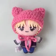 10cm ぬいぐるみ用 猫耳ニット　ぬい服 ハンドメイド　INI GiGO