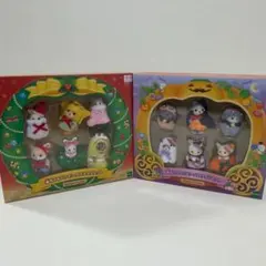 エポック社シルバニアファミリーの赤ちゃん人形セットクリスマスハロウィン