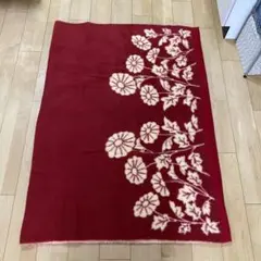 モンシェル両面柄花柄防寒掛け毛布140✖️200