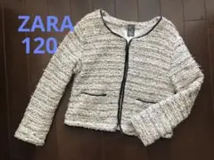 ZARA ノーカラージャケット 128cm
