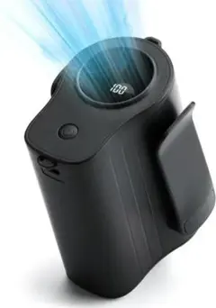 腰掛け扇風機 ハンディファン ブラック