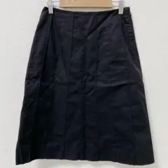 【1】プーラフリーム　レディース　スカート　ひざ丈　台形スカート　無地　春夏