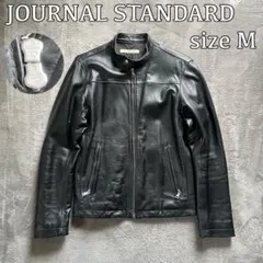 希少 高級 美品 ジャーナルスタンダード レザージャケット 黒M ライダース革