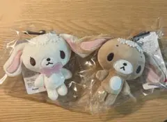 シュガーバニーズ　しろうさ　くろうさ　マスコットチャーム　アベイル