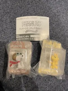 PEANUTS パッケージミニチュアコレクション 2個セット