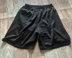 黒 ポリエステル レギンスショートパンツ
