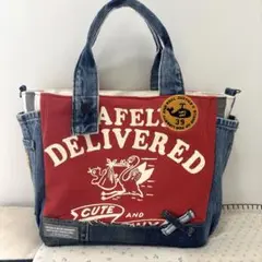デニムリメイク　トートバッグ